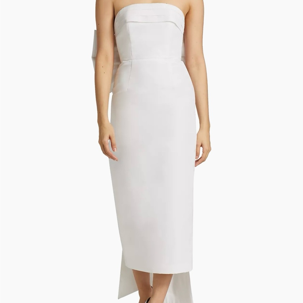 Alexia Maria Margaret Bow Silk Dress - Picture 2 of 6